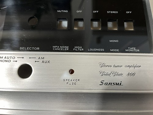 Sansui 800 faceplate - sansui,