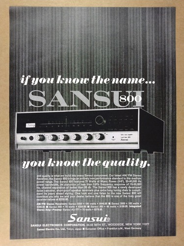 1969 sansui 800 stereo - 1969,